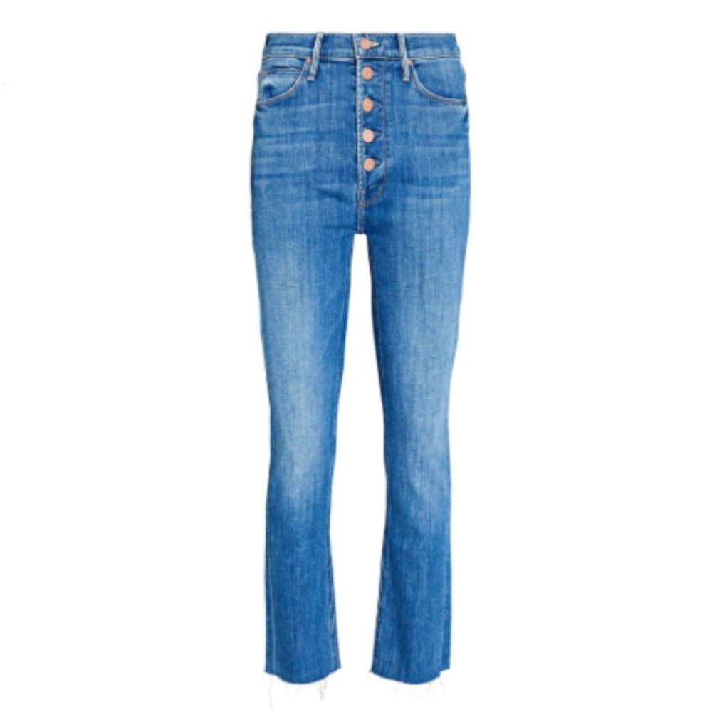 MOTHER The Pixie Dazzler Ankle Fray Jeans